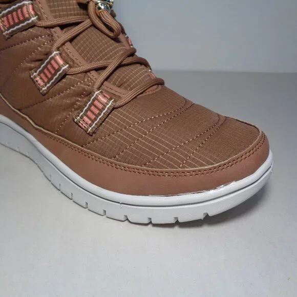 Ryka Size 6.5 Wide SENNA 3 Saddletan Fabric Boots New Women's Shoes - Picture 6 of 16